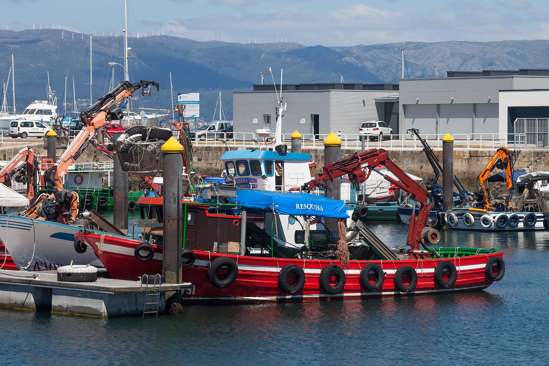 Puerto de Vilanova de Arousa, punto de embarque de nuestras salidas